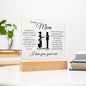 To My Mom | You Are Loved | Acrylic Plaque - Elliotrose Gifts