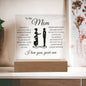 To My Mom | You Are Loved | Acrylic Plaque - Elliotrose Gifts