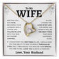 To My Wife | Falling In Love | Forever Love Necklace - Elliotrose Gifts