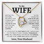 To My Wife | Meeting You Was Fate | Forever Love Necklace - Elliotrose Gifts