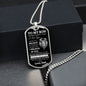 To My Son | Never Forget |Dog Tag Chain
