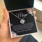 To My Mom | Moon and Back | Love Knot Necklace