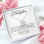 To My Daughter | Never Forget | Love Knot Necklace