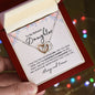 To My Beloved Daughter | Love You | Interlocking Heart Necklace