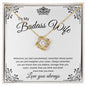 Badass Wife | My Queen | Love Knot Necklace - Elliotrose Gifts