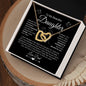 Beautiful Daughter | Straighten Your Crown | Interlocking Heart Necklace - Elliotrose Gifts