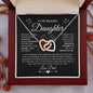 Beautiful Daughter | Straighten Your Crown | Interlocking Heart Necklace - Elliotrose Gifts