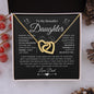 Beautiful Daughter | Straighten Your Crown | Interlocking Heart Necklace - Elliotrose Gifts