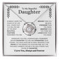 Beautiful Daughter | Straighten Your Crown | Love Knot Necklace - Elliotrose Gifts