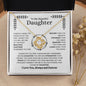 Beautiful Daughter | Straighten Your Crown | Love Knot Necklace - Elliotrose Gifts