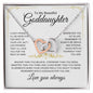 Beautiful Goddaughter | Love you always | Interlocking Heart Necklace - Elliotrose Gifts