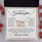 Beautiful Goddaughter | Love you always | Interlocking Heart Necklace - Elliotrose Gifts