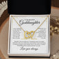 Beautiful Goddaughter | Love you always | Interlocking Heart Necklace - Elliotrose Gifts