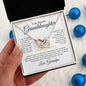 Beautiful Granddaughter | Be Brave | Interlocking Heart Necklace - Elliotrose Gifts