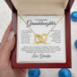 Beautiful Granddaughter | Be Brave | Interlocking Heart Necklace - Elliotrose Gifts