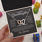 Beautiful Granddaughter | Love Grandma | Interlocking Heart Necklace - Elliotrose Gifts