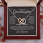 Beautiful Granddaughter | Love Grandma | Interlocking Heart Necklace - Elliotrose Gifts