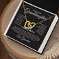 Beautiful Granddaughter | Love Grandma | Interlocking Heart Necklace - Elliotrose Gifts