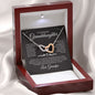 Beautiful Granddaughter | Love Grandpa | Interlocking Heart Necklace - Elliotrose Gifts