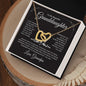 Beautiful Granddaughter | Love Grandpa | Interlocking Heart Necklace - Elliotrose Gifts