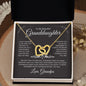 Beautiful Granddaughter | Love Grandpa | Interlocking Heart Necklace - Elliotrose Gifts