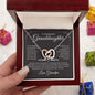 Beautiful Granddaughter | Love Grandpa | Interlocking Heart Necklace - Elliotrose Gifts