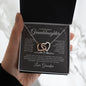Beautiful Granddaughter | Love Grandpa | Interlocking Heart Necklace - Elliotrose Gifts
