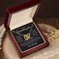 Beautiful Granddaughter | Love Grandpa | Interlocking Heart Necklace - Elliotrose Gifts