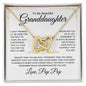 Beautiful Granddaughter | Love Pop Pop | Interlocking Heart Necklace - Elliotrose Gifts