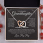 Beautiful Granddaughter | Love Pop Pop | Interlocking Heart Necklace - Elliotrose Gifts