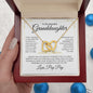 Beautiful Granddaughter | Love Pop Pop | Interlocking Heart Necklace - Elliotrose Gifts