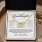 Beautiful Granddaughter | Love Pop Pop | Interlocking Heart Necklace - Elliotrose Gifts