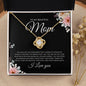 Beautiful Mom | Confidence | Love Knot Necklace - Elliotrose Gifts