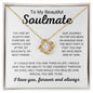 Beautiful Soulmate | Always and Forever | Love Knot Necklace - Elliotrose Gifts