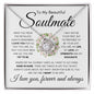 Beautiful Soulmate | I Love You | Love Knot Necklace - Elliotrose Gifts