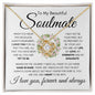 Beautiful Soulmate | I Love You | Love Knot Necklace - Elliotrose Gifts