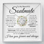 Beautiful Soulmate | I Love You | Love Knot Necklace - Elliotrose Gifts