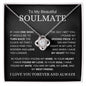 Beautiful Soulmate | Missing Piece | Love Knot Necklace - Elliotrose Gifts