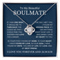 Beautiful Soulmate | Missing Piece | Love Knot Necklace - Elliotrose Gifts