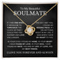 Beautiful Soulmate | Missing Piece | Love Knot Necklace - Elliotrose Gifts