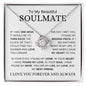 Beautiful Soulmate | My Heart | Love Knot Necklace - Elliotrose Gifts