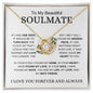 Beautiful Soulmate | My Heart | Love Knot Necklace - Elliotrose Gifts