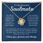 Beautiful Soulmate | My Soulmate | Love Knot Necklace - Elliotrose Gifts