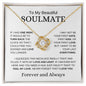 Beautiful Soulmate | One Wish | Love Knot Necklace - Elliotrose Gifts