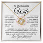 Beautiful Wife | Live Without You | Love Knot Necklace - Elliotrose Gifts