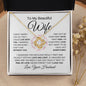 Beautiful Wife | Live Without You | Love Knot Necklace - Elliotrose Gifts