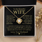 Beautiful Wife | Love and Light | Love Knot Necklace - Elliotrose Gifts