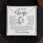 Beautiful Wife | Never Forget | Forever Love Necklace - Elliotrose Gifts
