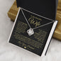 Beautiful Wife | One Wish | Love Knot Necklace - Elliotrose Gifts