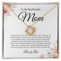 Boyfriends Mom | Loving Heart | Love Knot Necklace - Elliotrose Gifts
